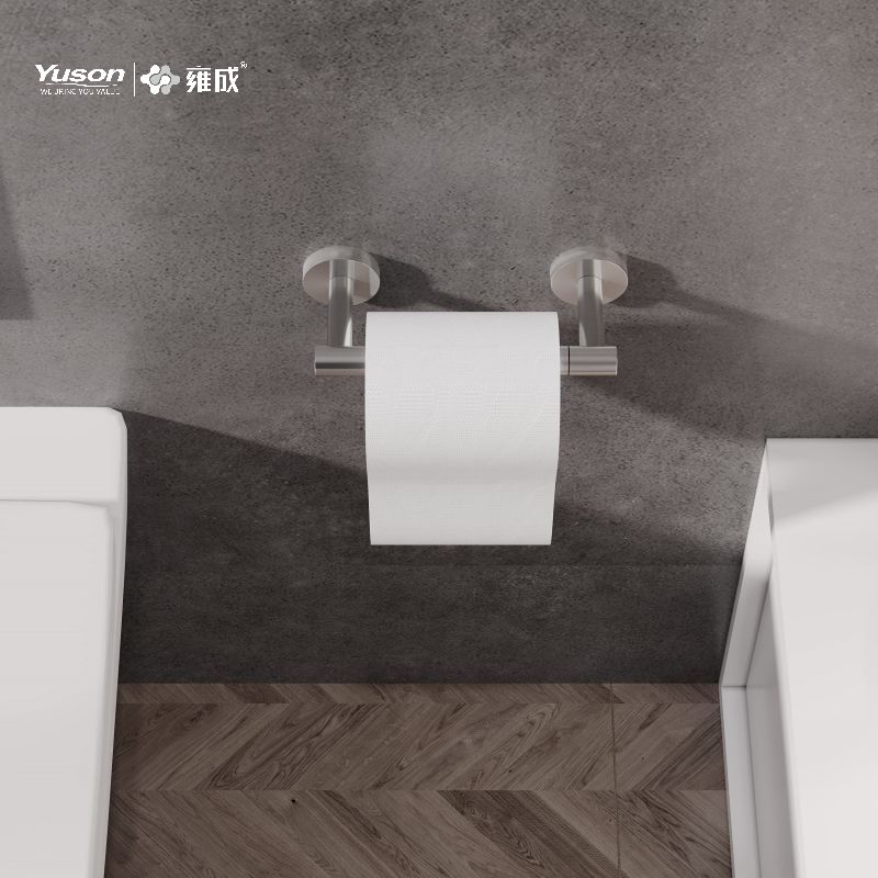 19286P Slankt badeværelsestilbehør, Toiletpapirholder, Zink/Messing/SUS Toiletpapirrulleholder, vægmonteret (Serie 19200)