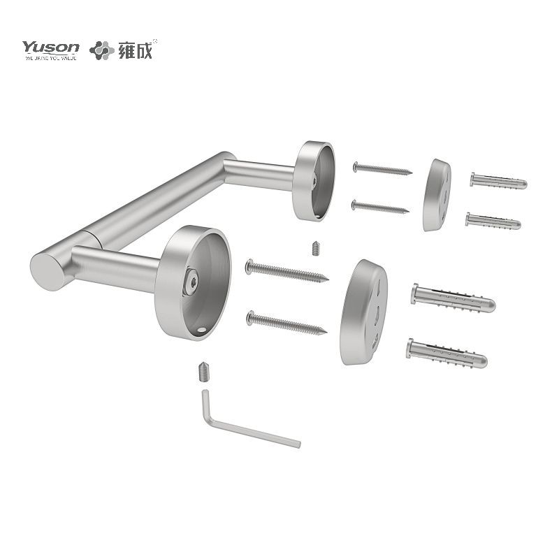 19286P Slankt badeværelsestilbehør, Toiletpapirholder, Zink/Messing/SUS Toiletpapirrulleholder, vægmonteret (Serie 19200)