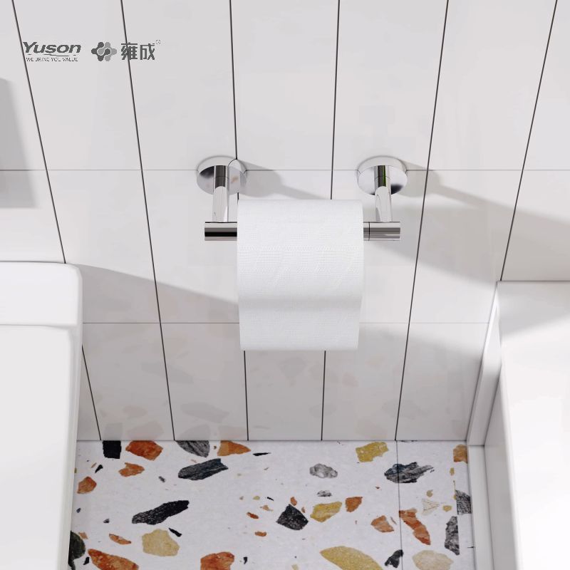 19286P Slankt badeværelsestilbehør, Toiletpapirholder, Zink/Messing/SUS Toiletpapirrulleholder, vægmonteret (Serie 19200)