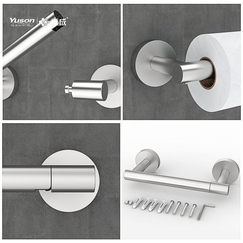 19286P Slankt badeværelsestilbehør, Toiletpapirholder, Zink/Messing/SUS Toiletpapirrulleholder, vægmonteret (Serie 19200)