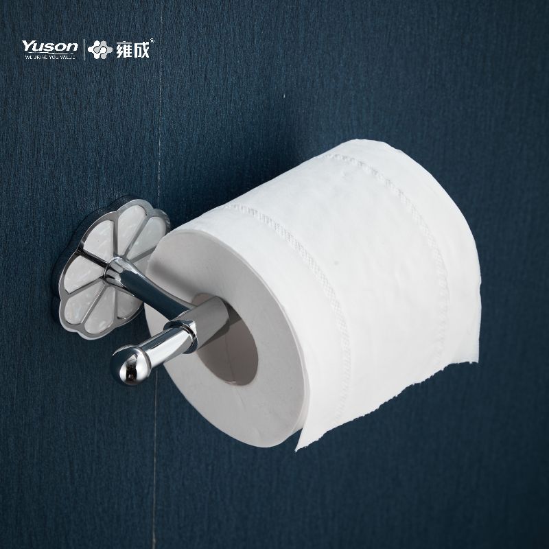 21086 Slankt badeværelsestilbehør, Toiletpapirholder, Zink/Messing/SUS Toiletpapirrulleholder, vægmonteret (Serie 21000)